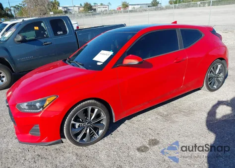 2019 Hyundai Veloster 2.0 Premium z USA, uszkodzony, nr VIN KMHTG6AF1KU012910